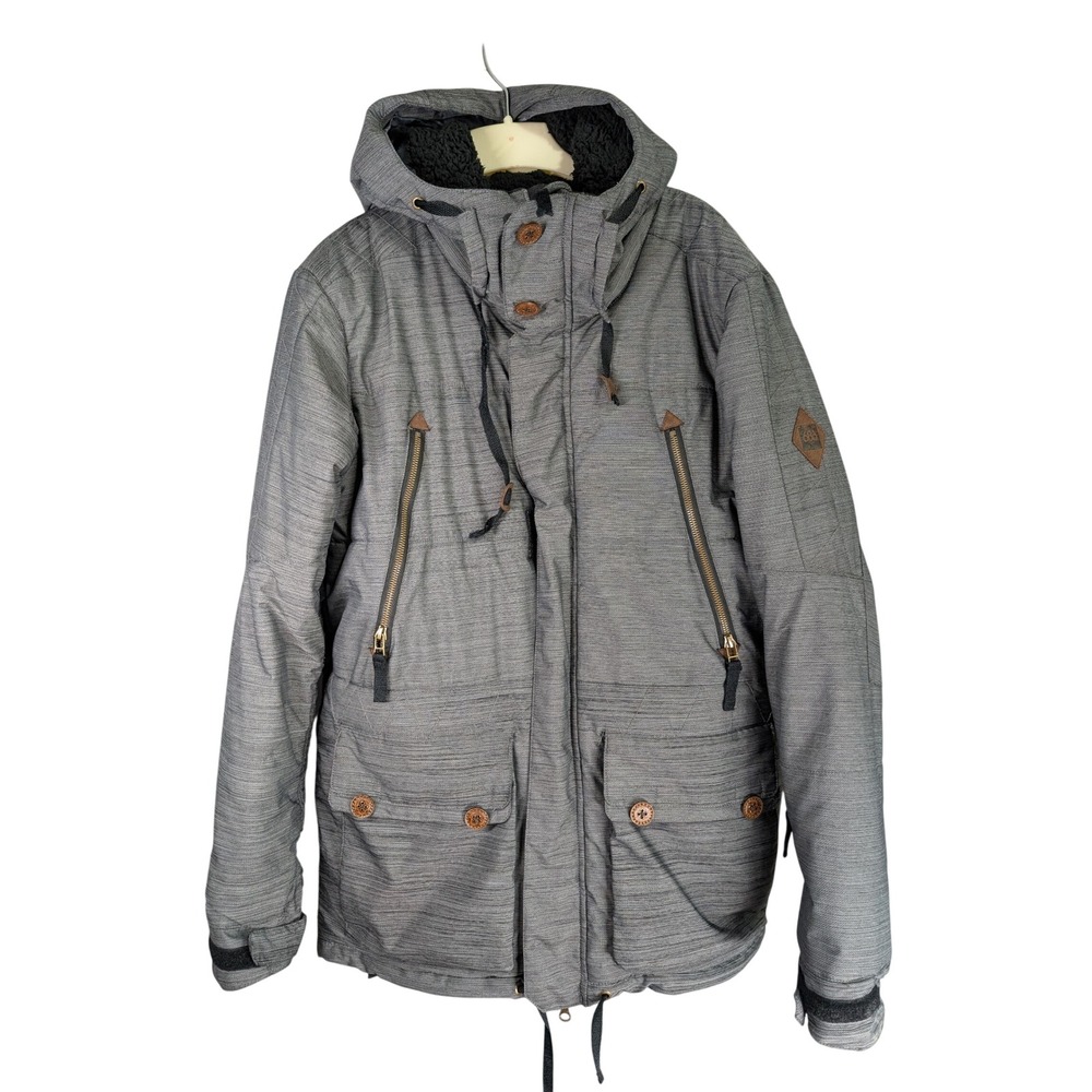 686 Parklan Snowboard Jacket Mens M Mens Grey Infidry 15K Waterproof Parka